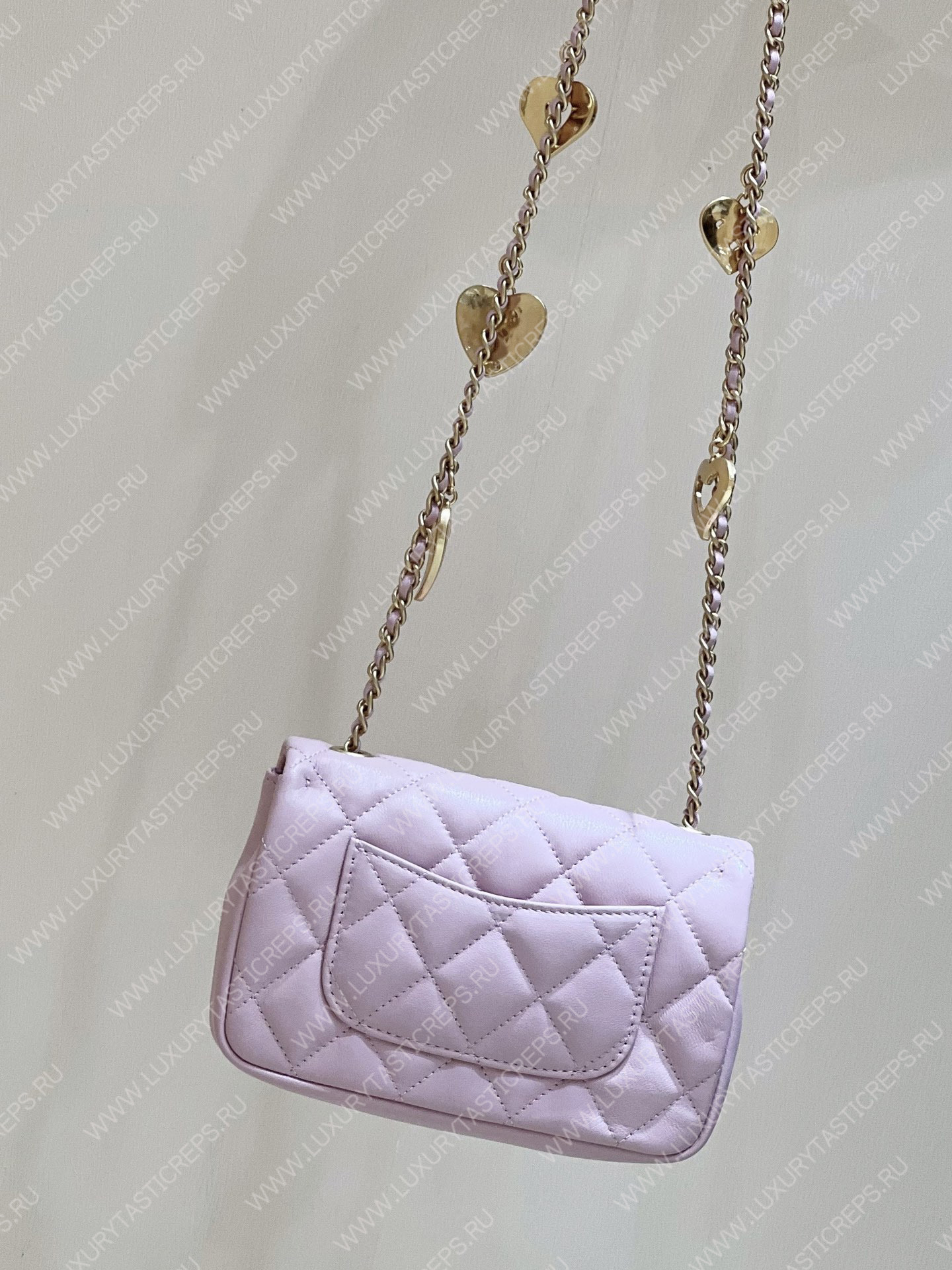 Ch*el mini flap bag pink as3456