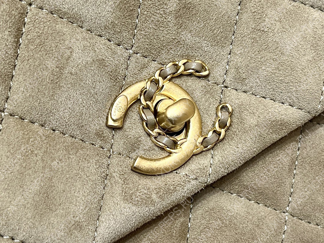 Ch*el mini flap bag beige as3378