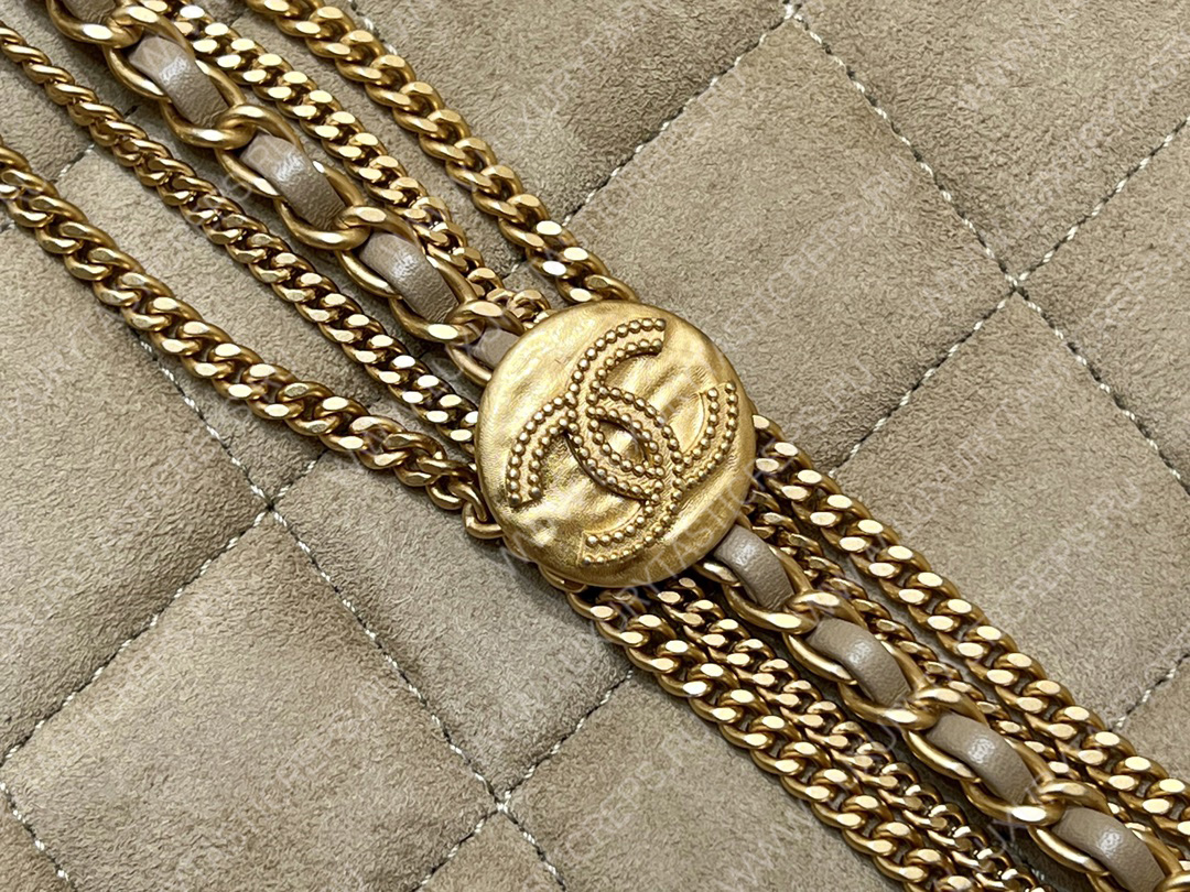 Ch*el mini flap bag beige as3378