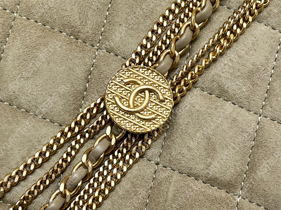 Ch*el mini flap bag beige as3378