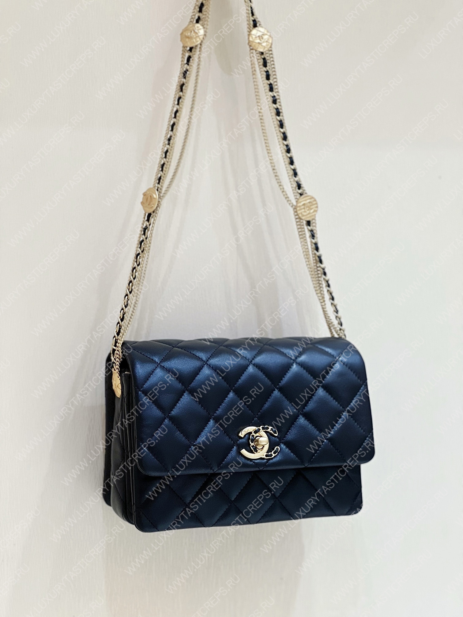 Ch*el mini flap bag black as3378