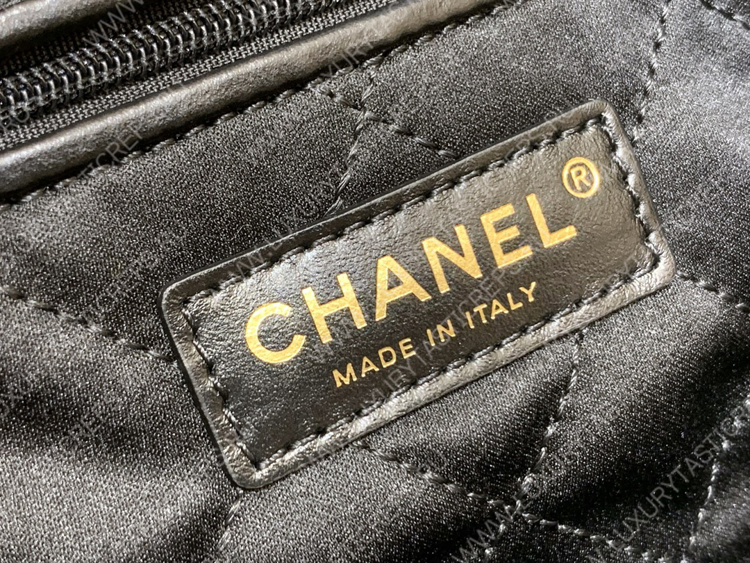 Ch*el 22 handbag black as3261