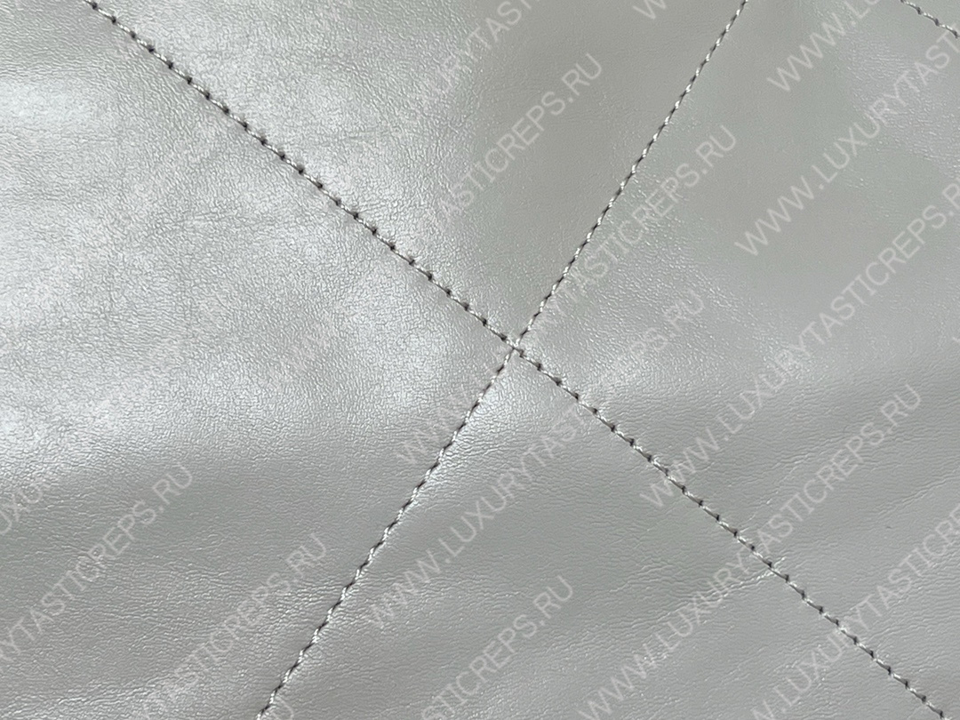 Ch*el 22 handbag grey as3261