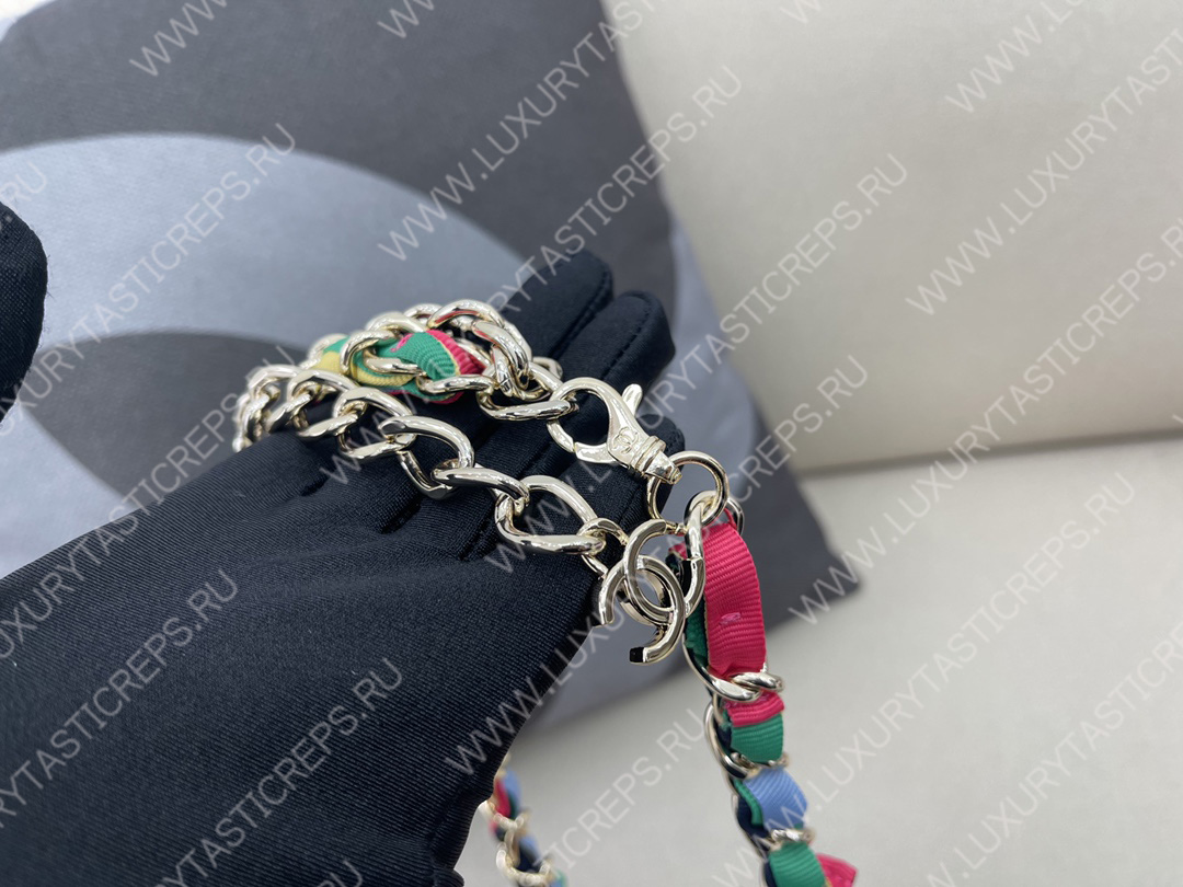 Ch*el ribbon belt bag beige ap2054