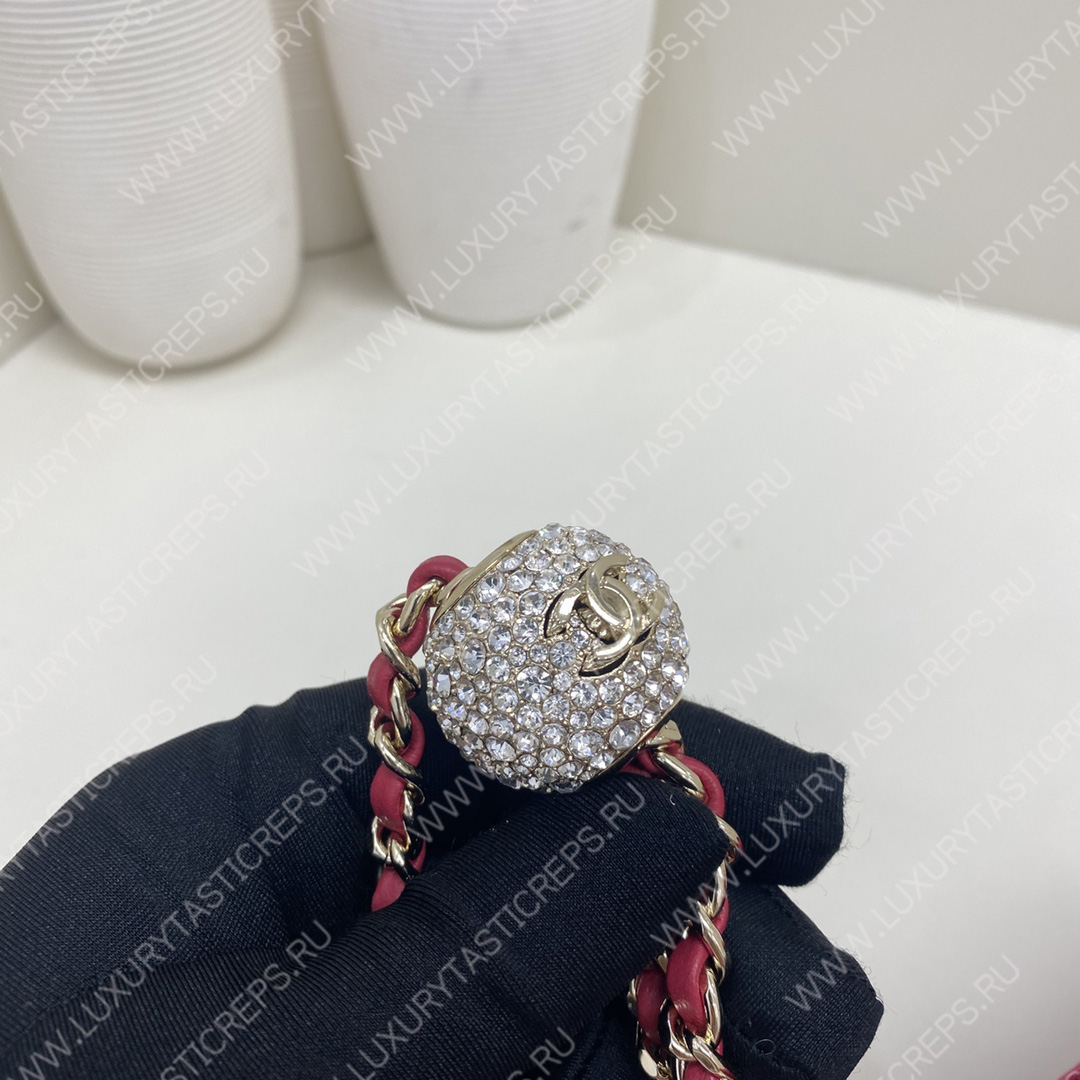 Ch*el classic handbag maroon a01112