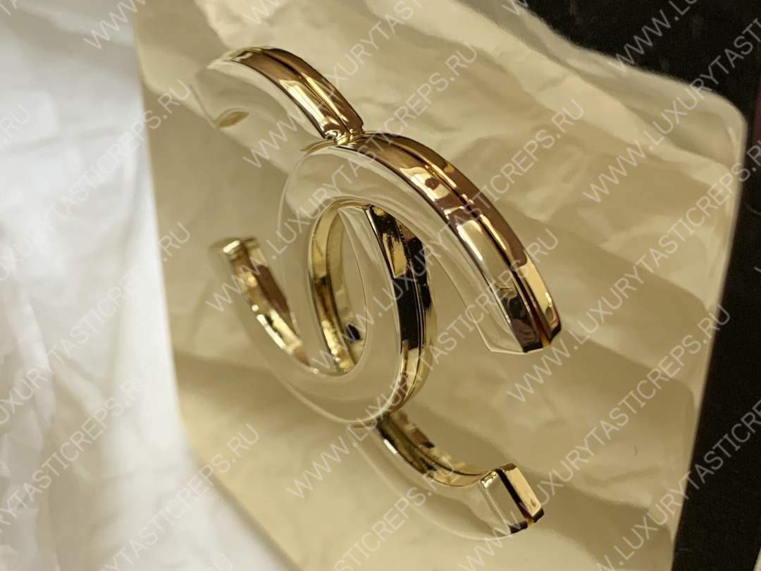 Ch*el evening clutch perfume bottle bag metal gold as3246