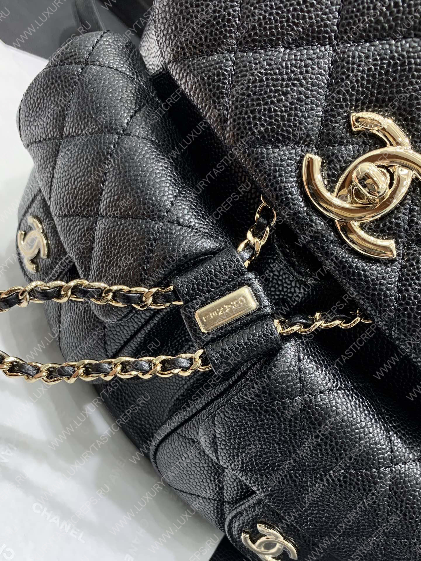 Ch*el small backpack black as3787