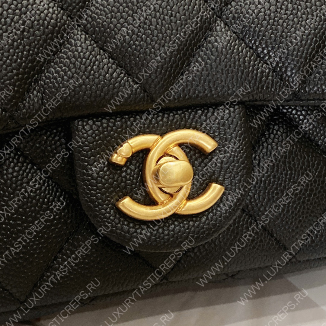 Ch*el mini flap bag black as3757