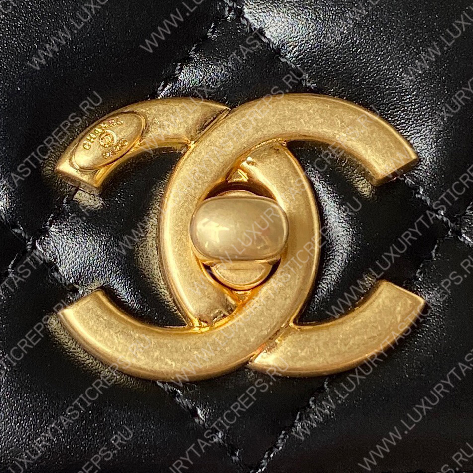 Ch*el mini flap bag with top handle as3886