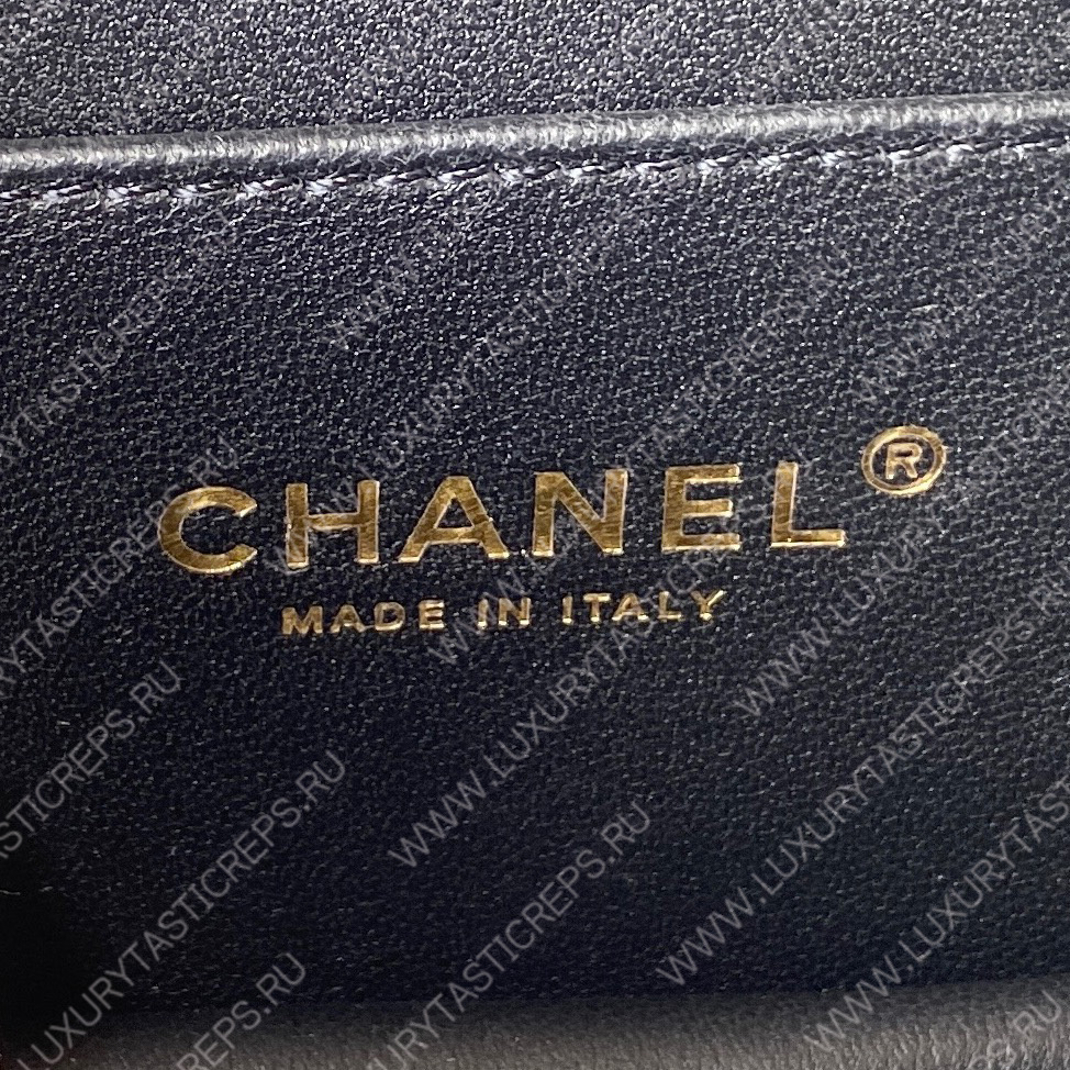 Ch*el mini flap bag with top handle as3886