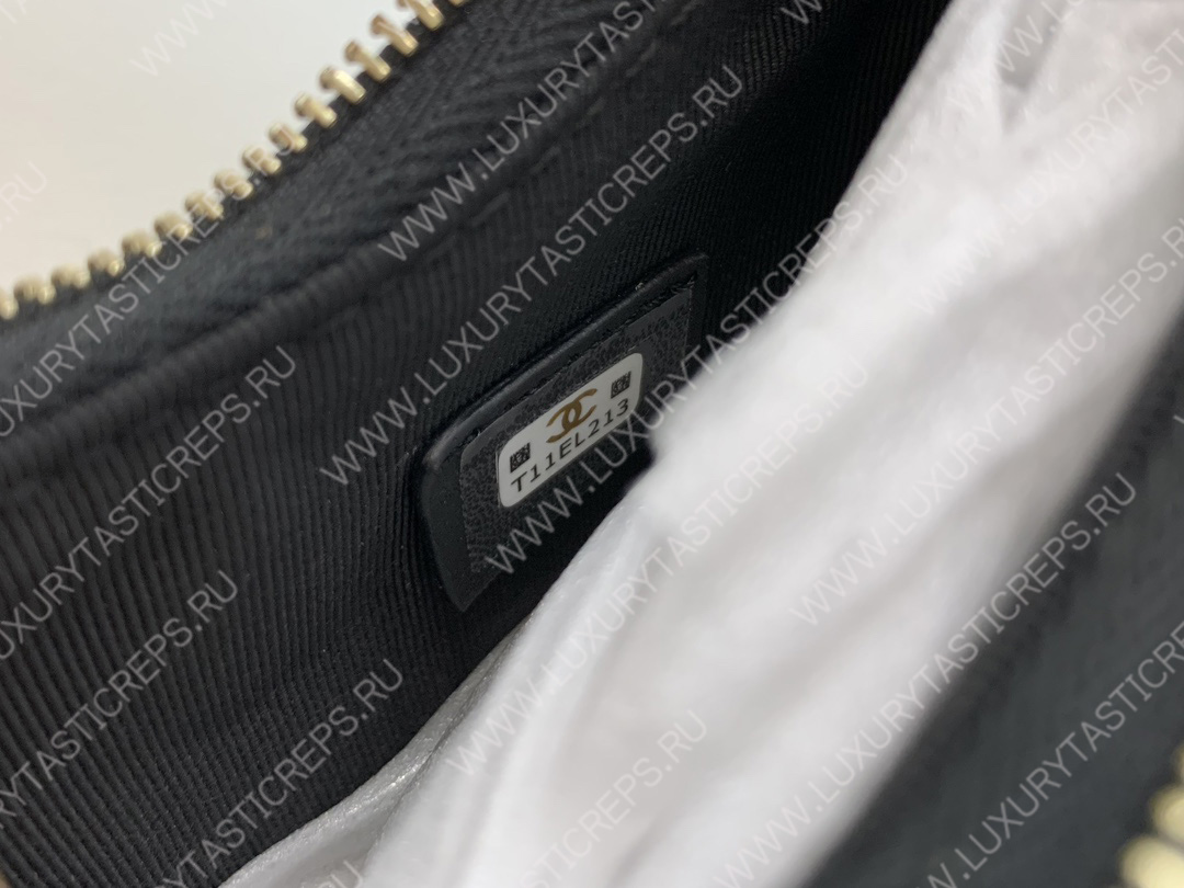 Ch*el small hobo bag black as3917