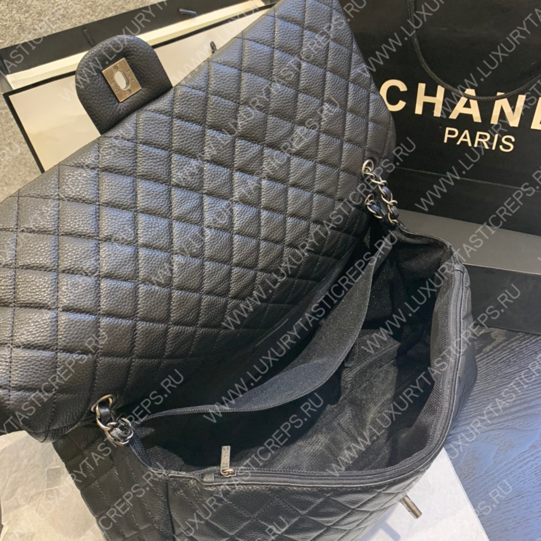 Ch*el large classic handbag black a58600
