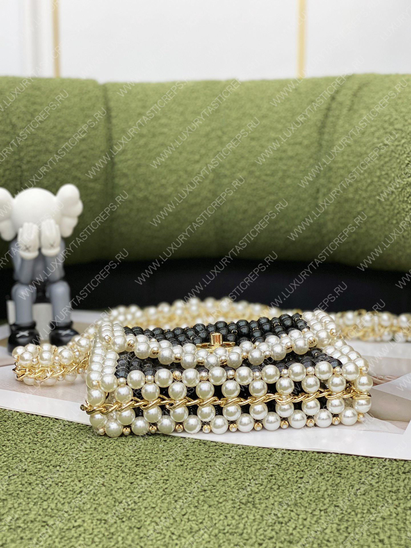 Ch*el mini evening bag black as3629