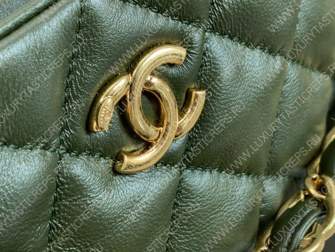 Ch*el hobo handbag bag green as3562