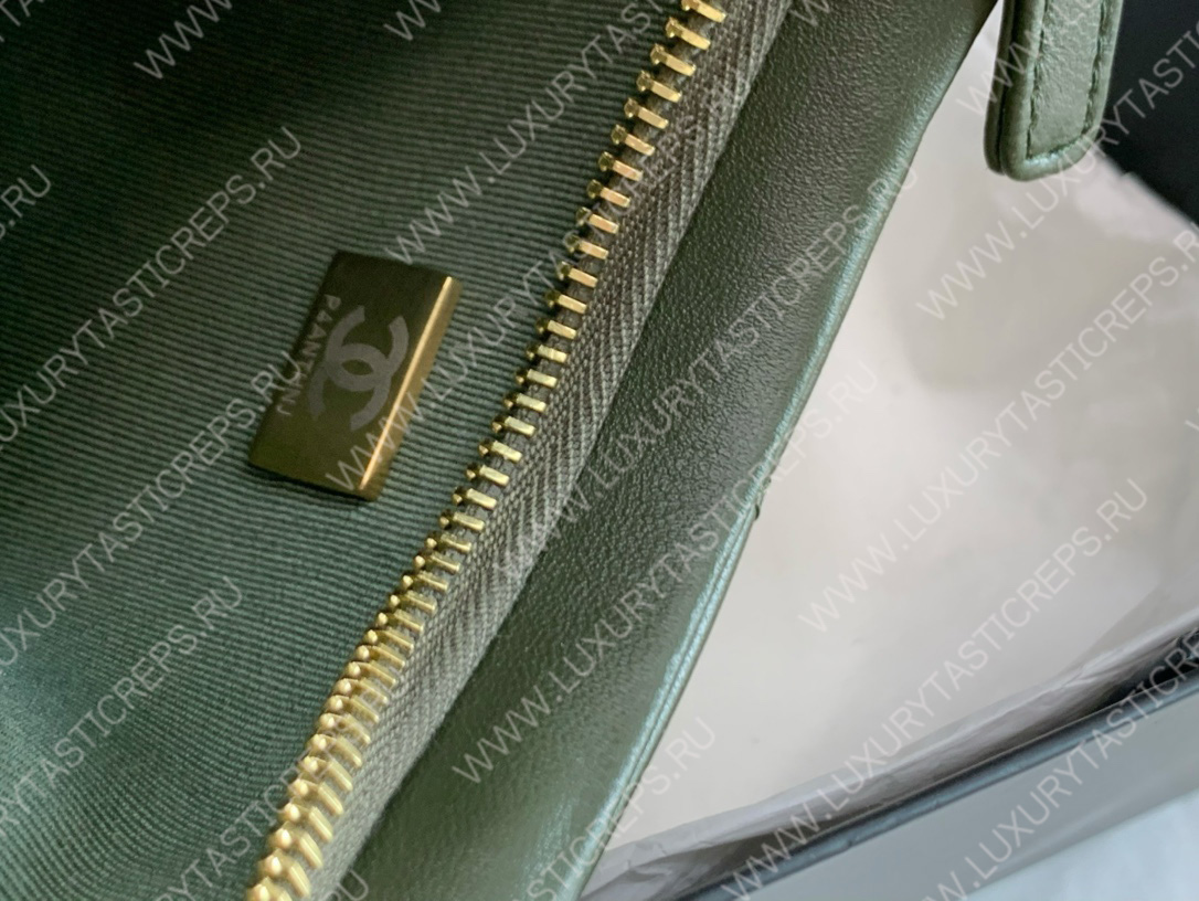 Ch*el hobo handbag bag green as3562