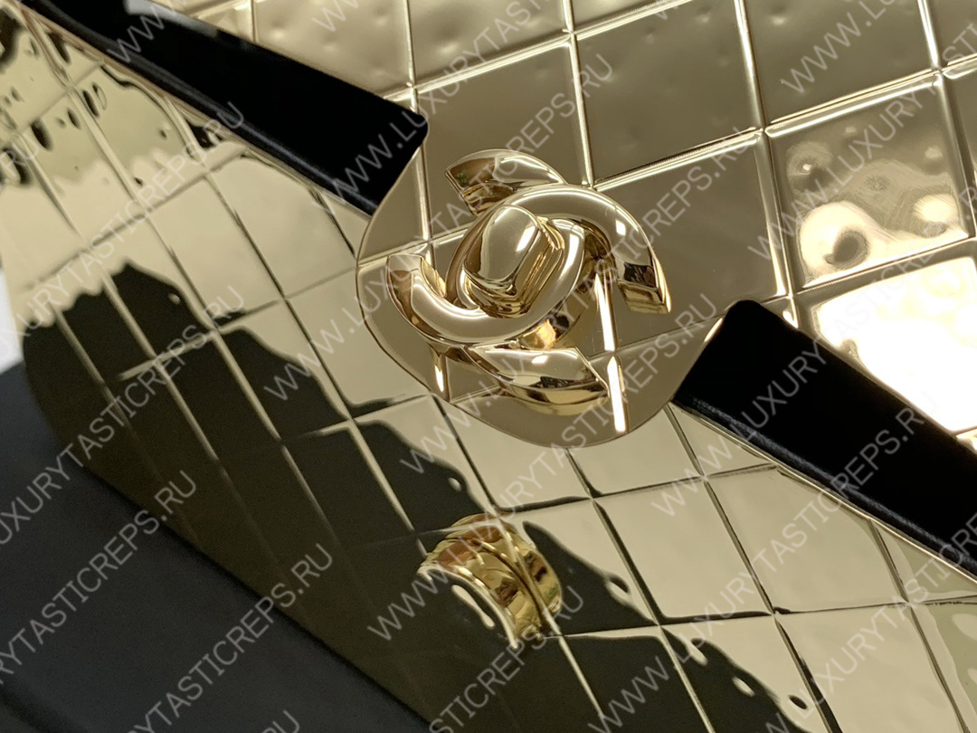 Ch*el small evening bag gold as2514