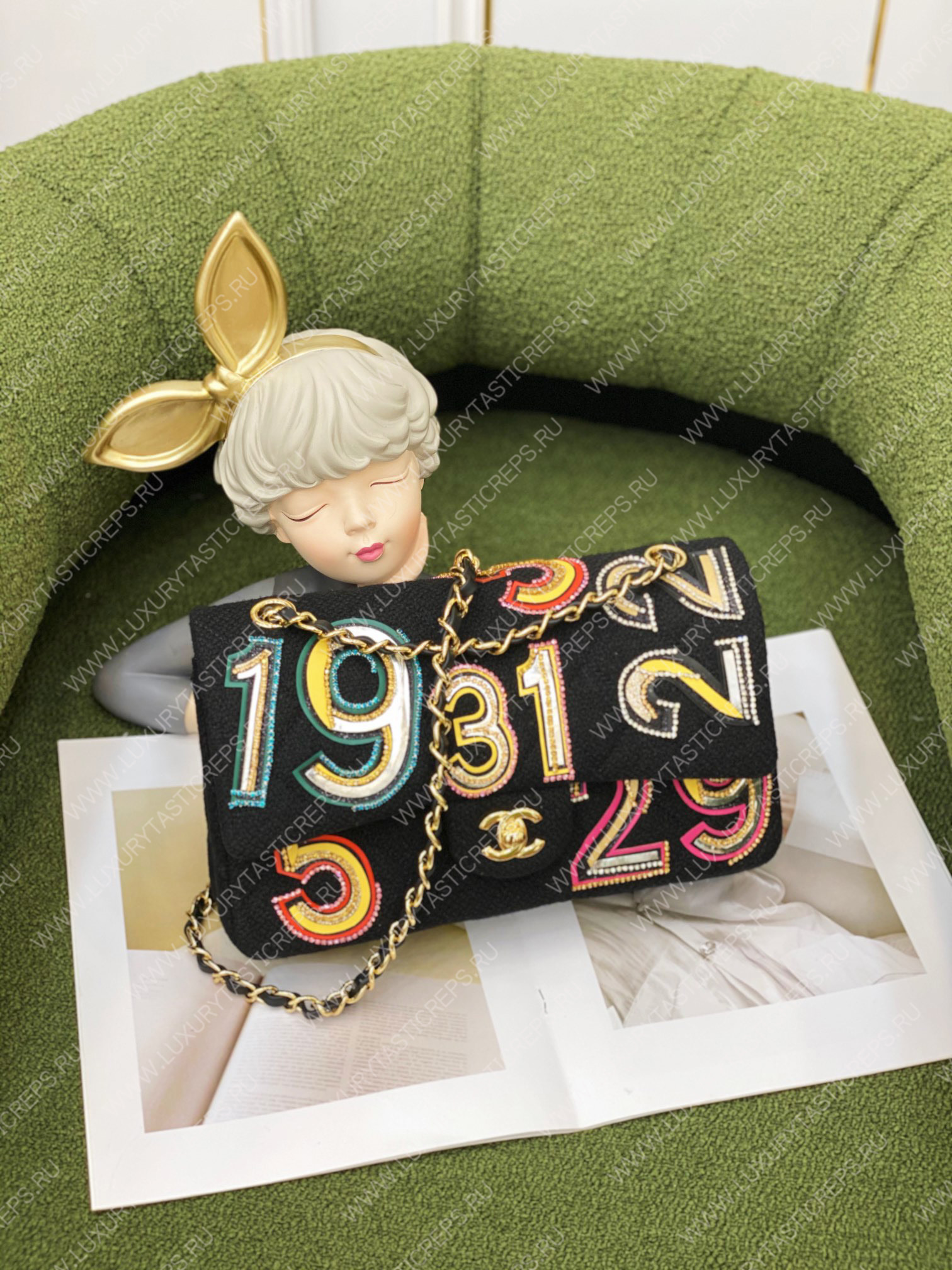 Ch*el small classic handbag black a01112