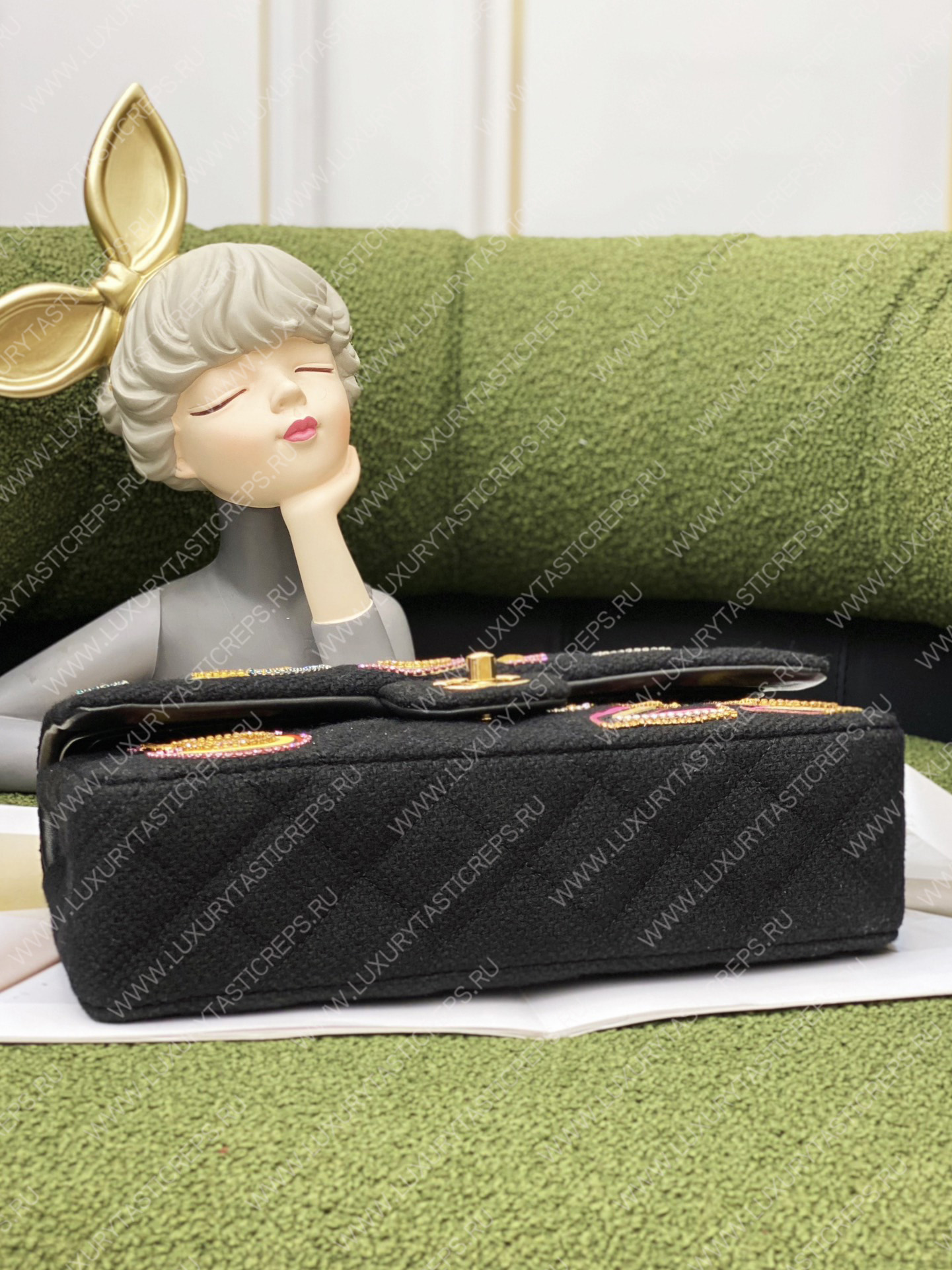 Ch*el small classic handbag black a01112