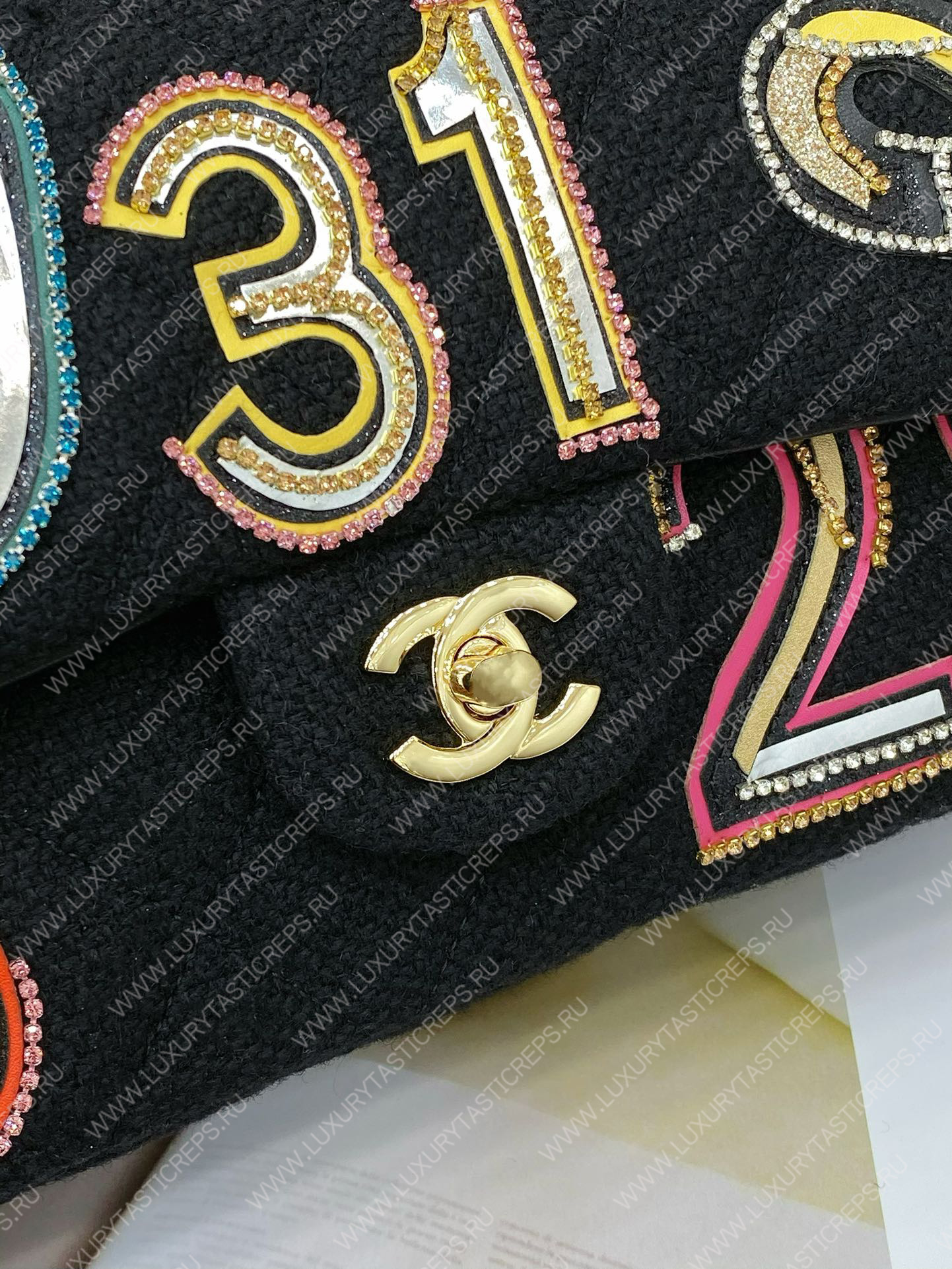 Ch*el small classic handbag black a01112