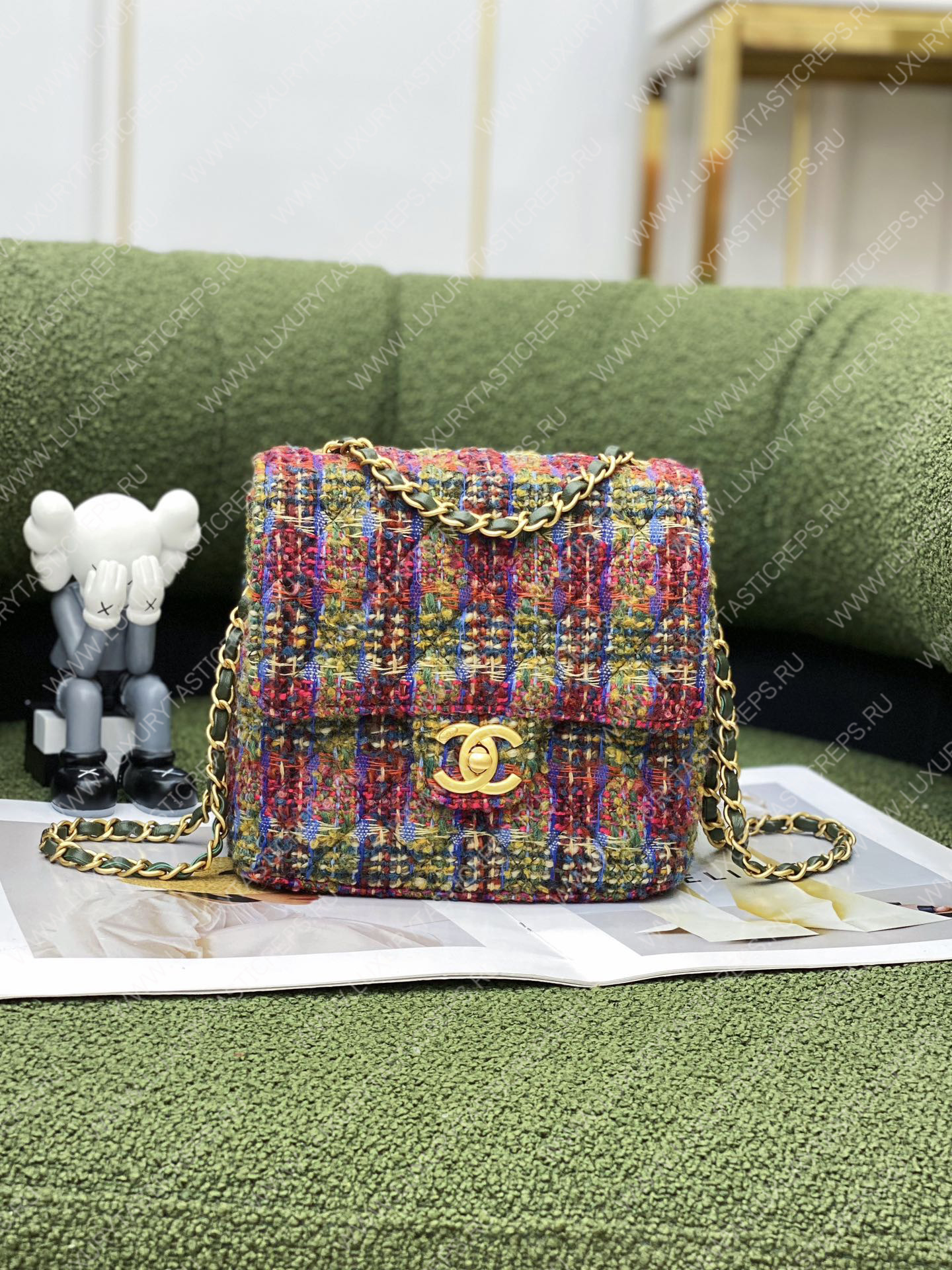 Ch*el mini flap bag multicolor as3648