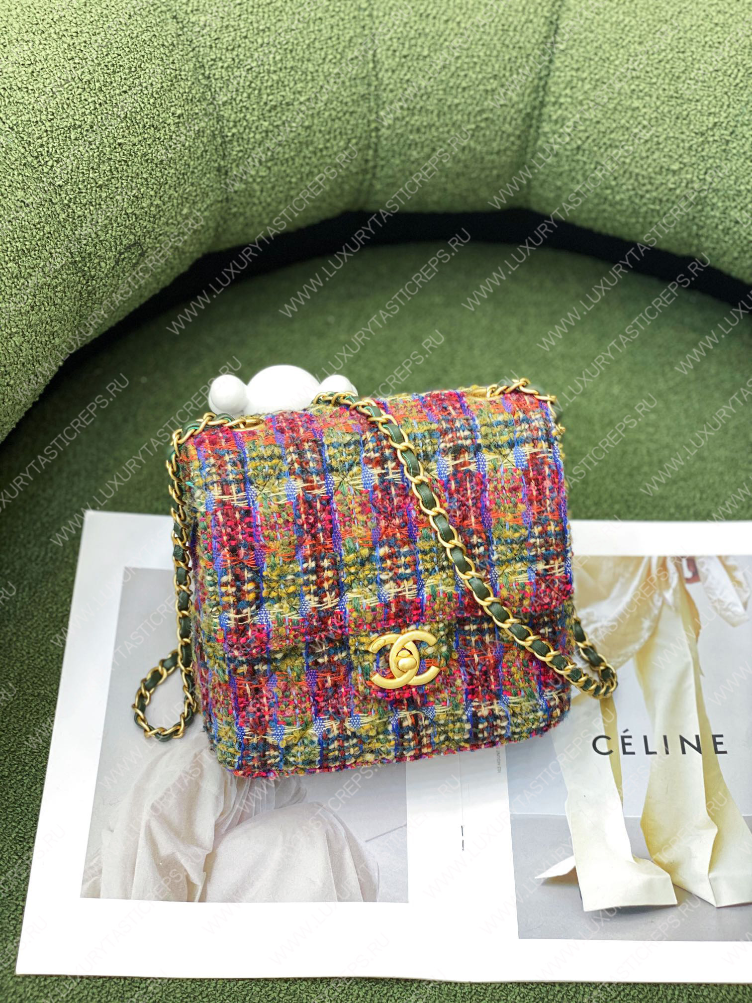 Ch*el mini flap bag multicolor as3648