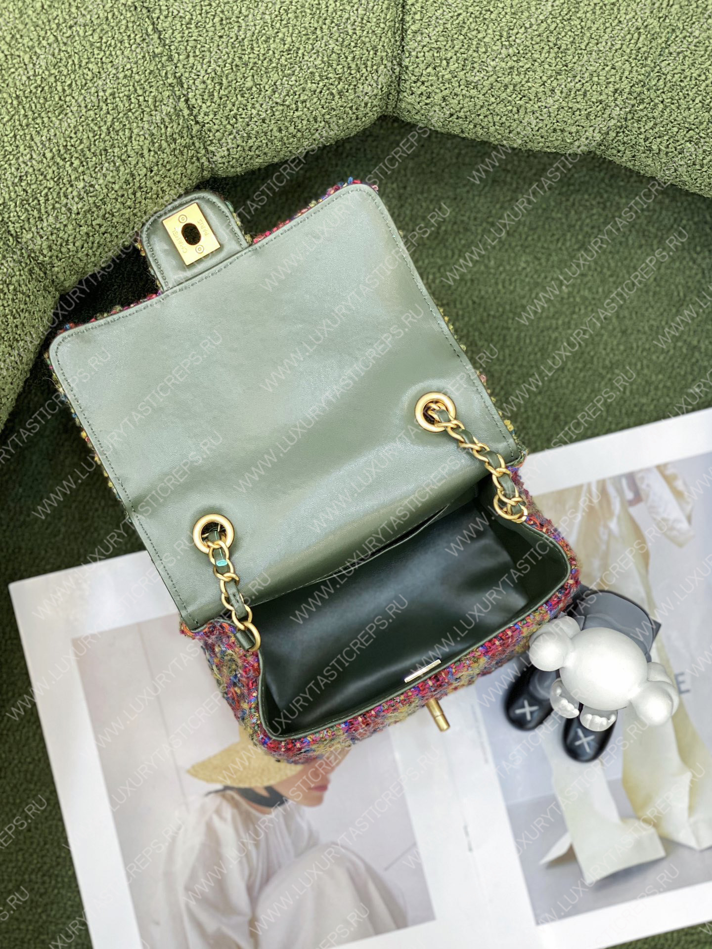 Ch*el mini flap bag multicolor as3648