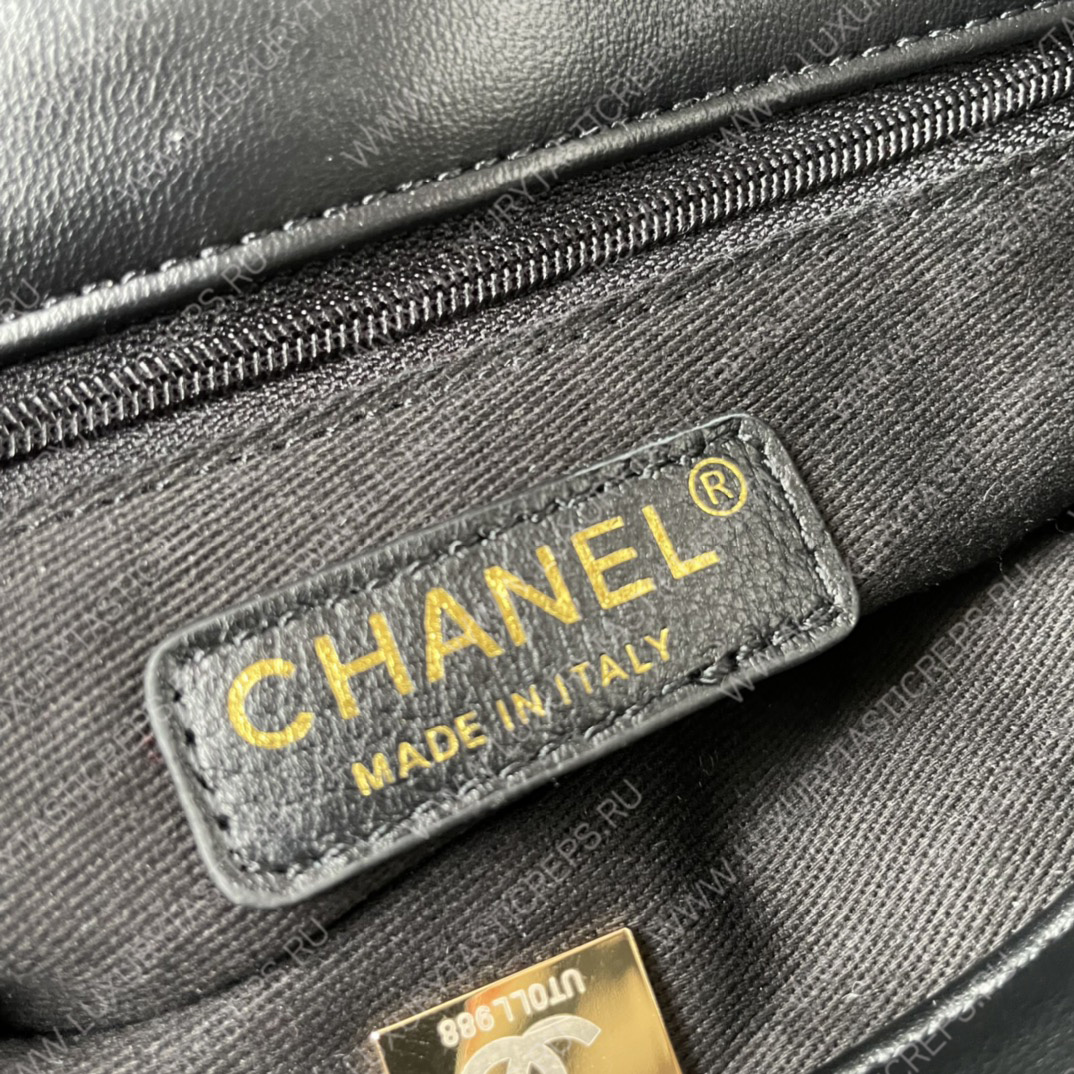 Ch*el hobo tote bag black white and multicolor as3598