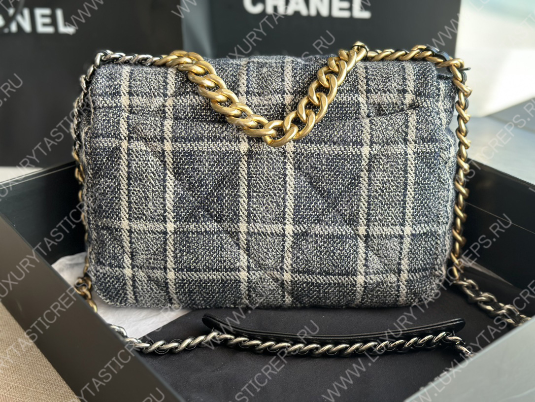 Ch*el 19 large handbag multicolor as1161