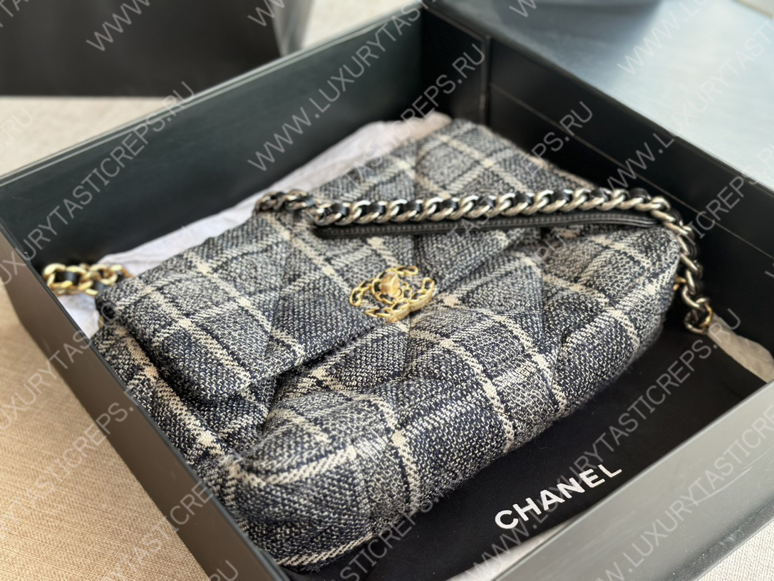 Ch*el 19 large handbag multicolor as1161