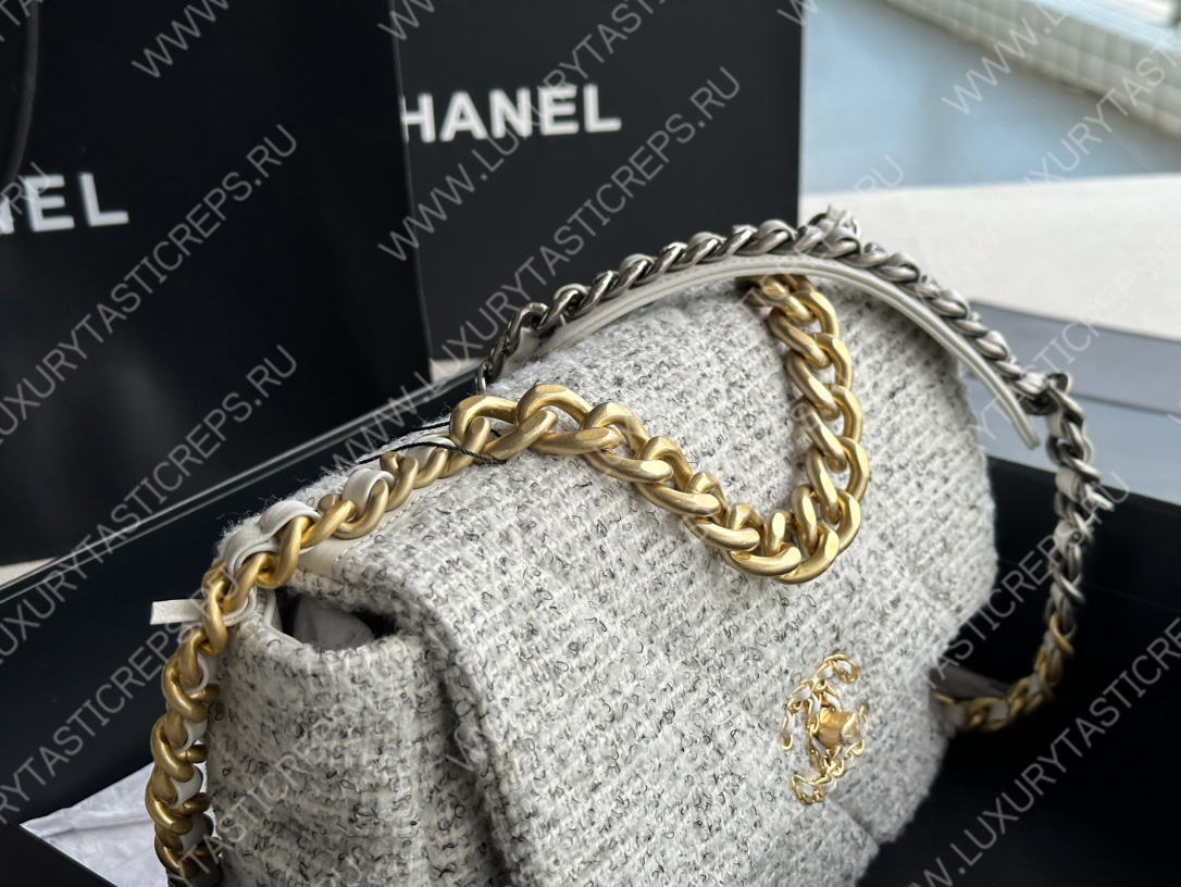 Ch*el 19 large handbag multicolor as1161