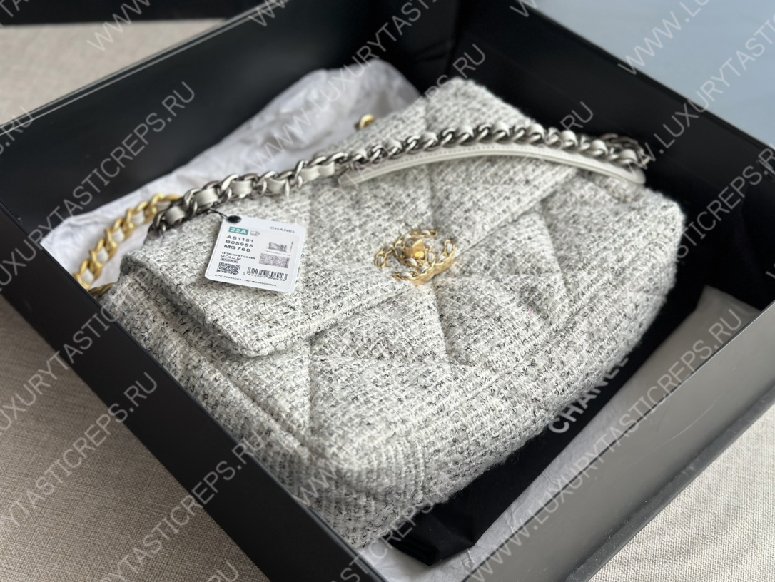 Ch*el 19 large handbag multicolor as1161