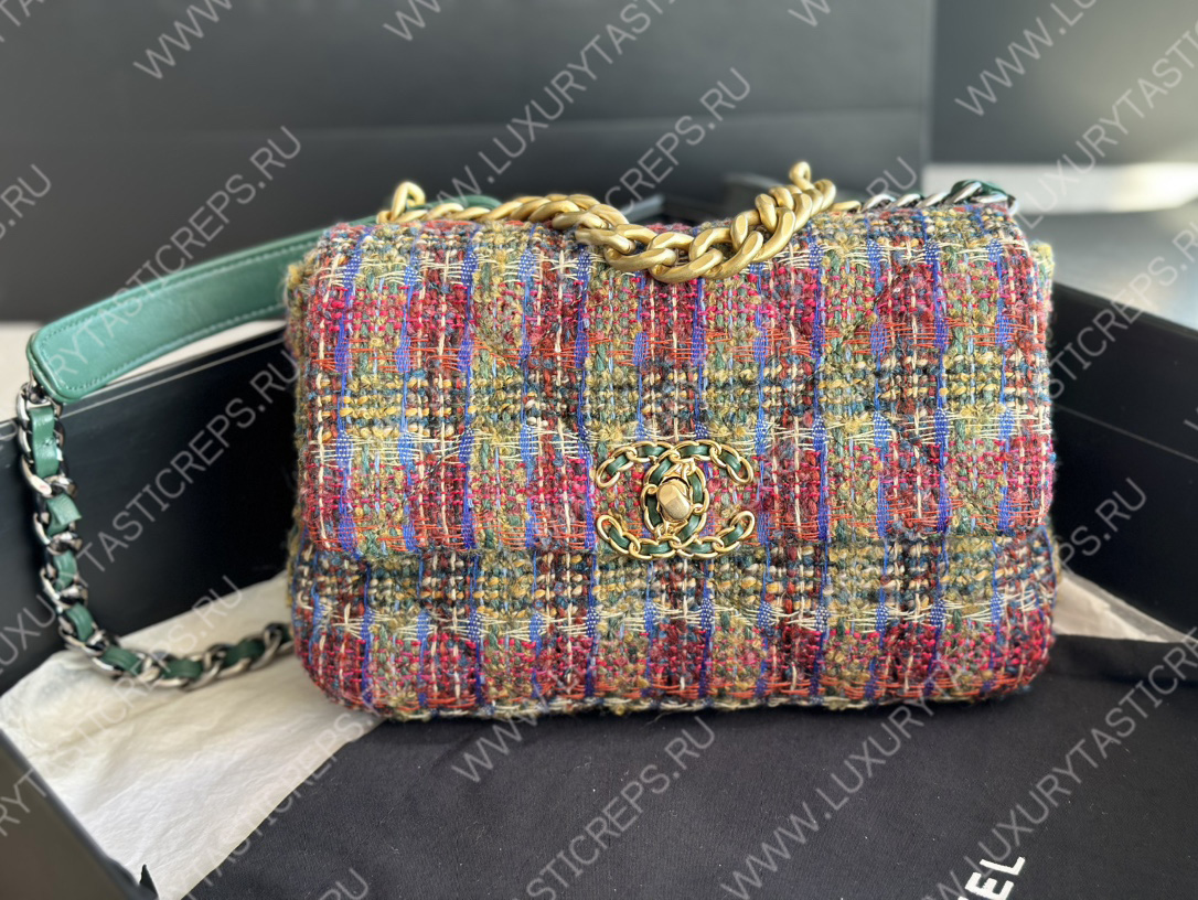 Ch*el 19 handbag multicolor as1161