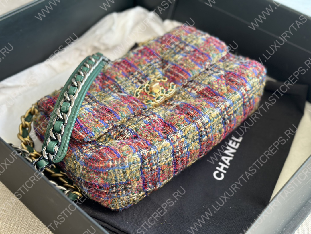 Ch*el 19 handbag multicolor as1161