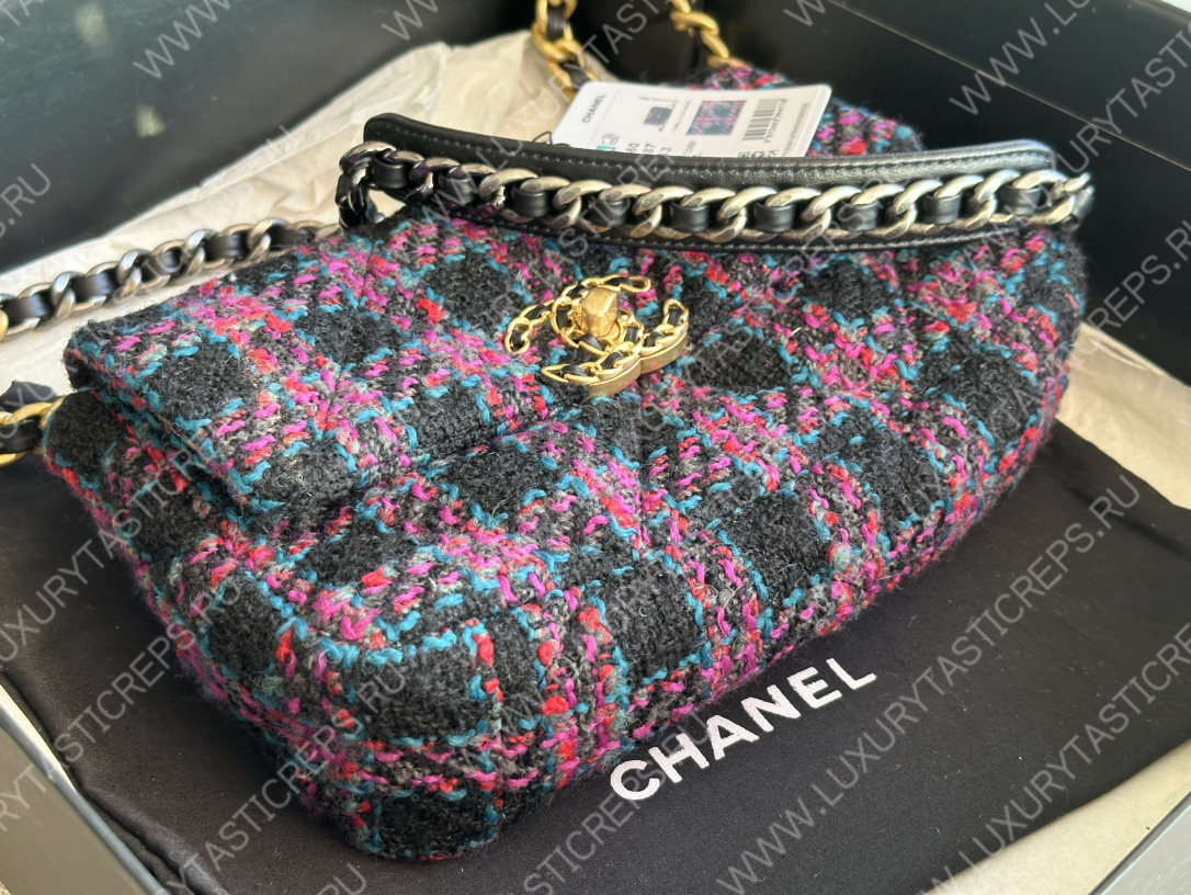 Ch*el 19 handbag multicolor as1161