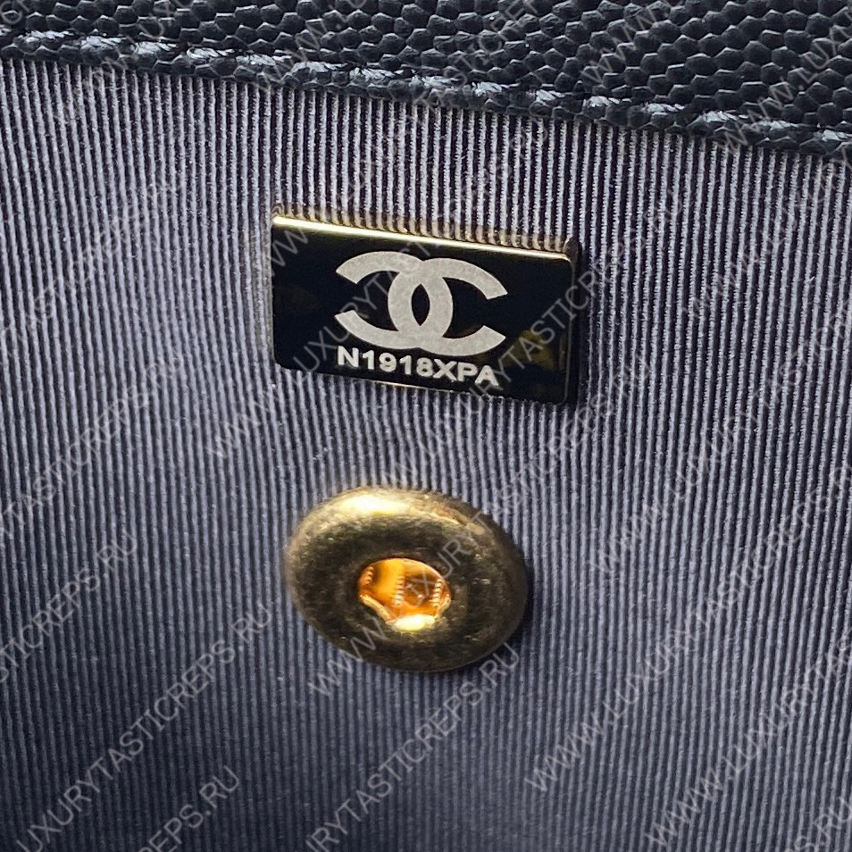 Ch*el small vanity case black as3729