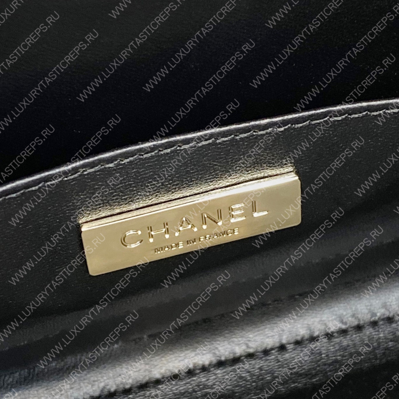 Ch*el large vanity case black as3345