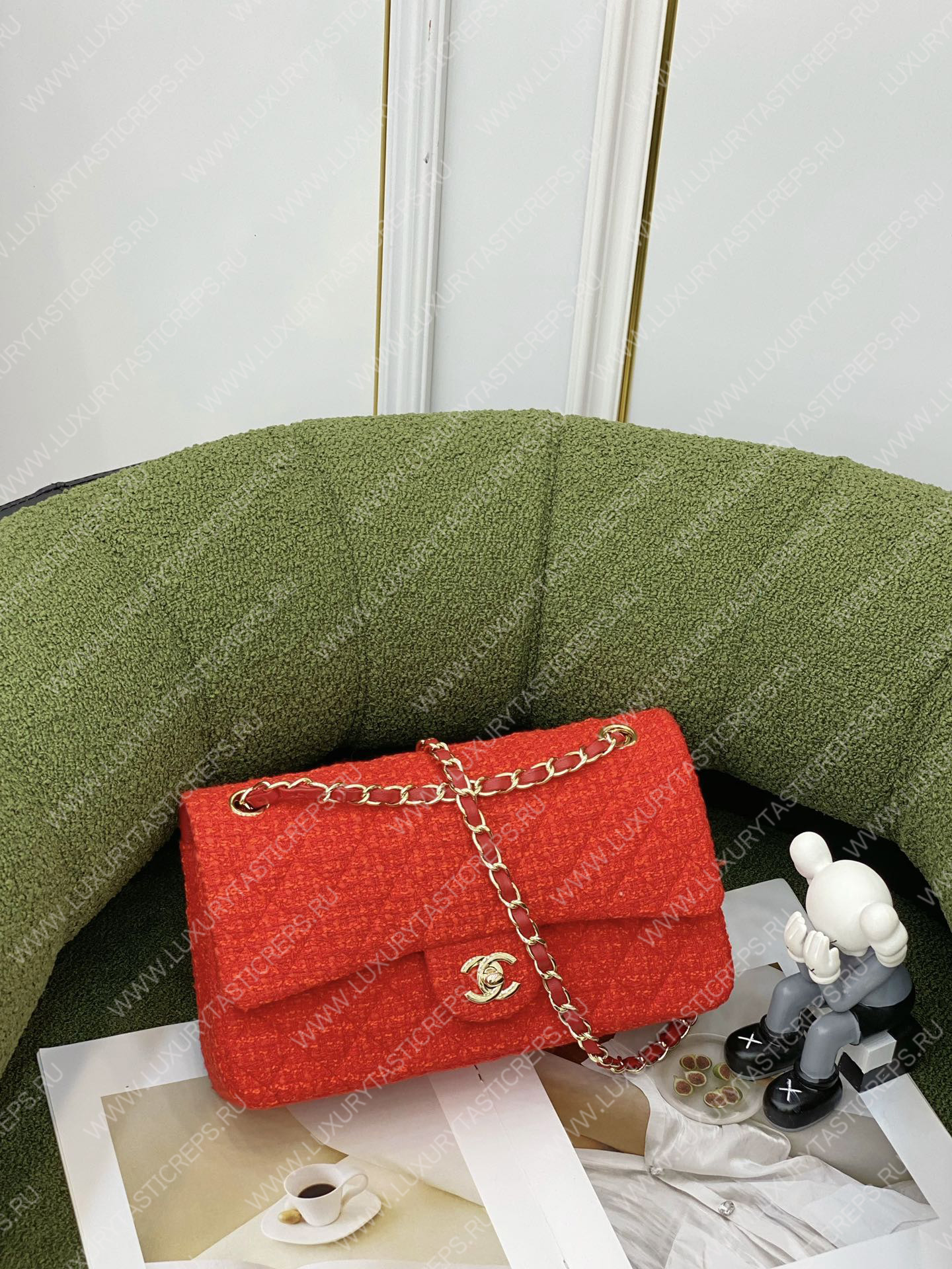 Ch*el classic handbag red a01112