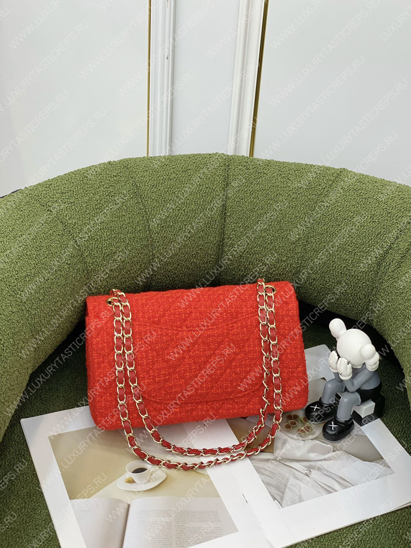 Ch*el classic handbag red a01112