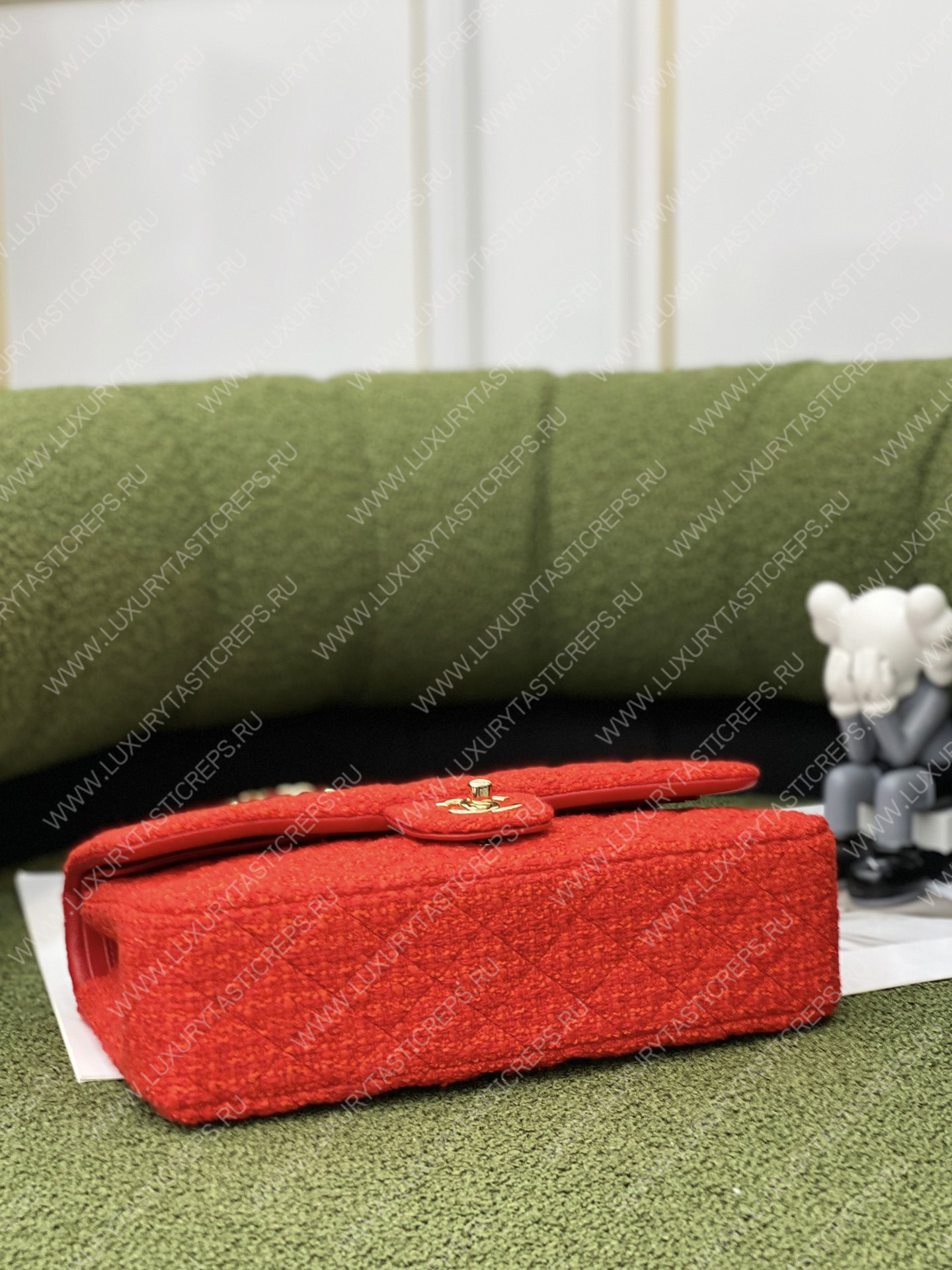 Ch*el classic handbag red a01112