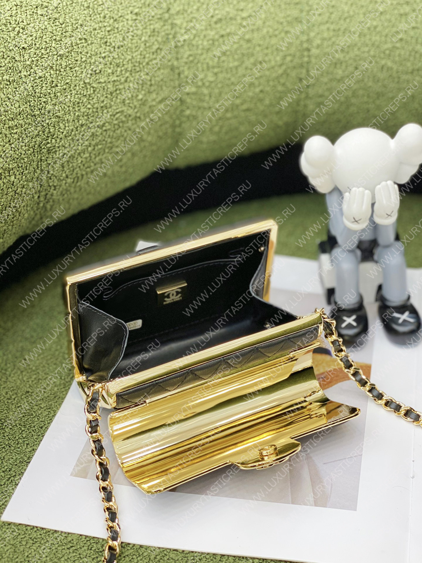 Ch*el mini flap bag black as3897