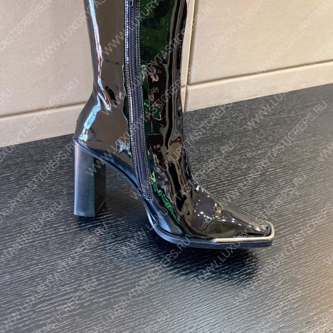 ALEXANDER MCQUEEN PUNK TALL BOOT BLACK 732227WHSWD1081
