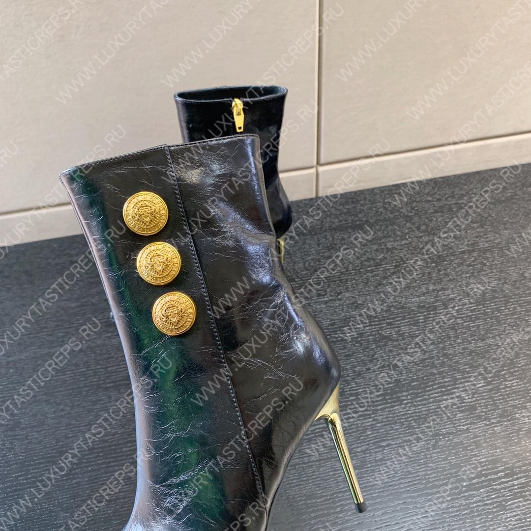 BALMAIN RONI ANKLE BOOTS BLACK YN1TA522LVIT