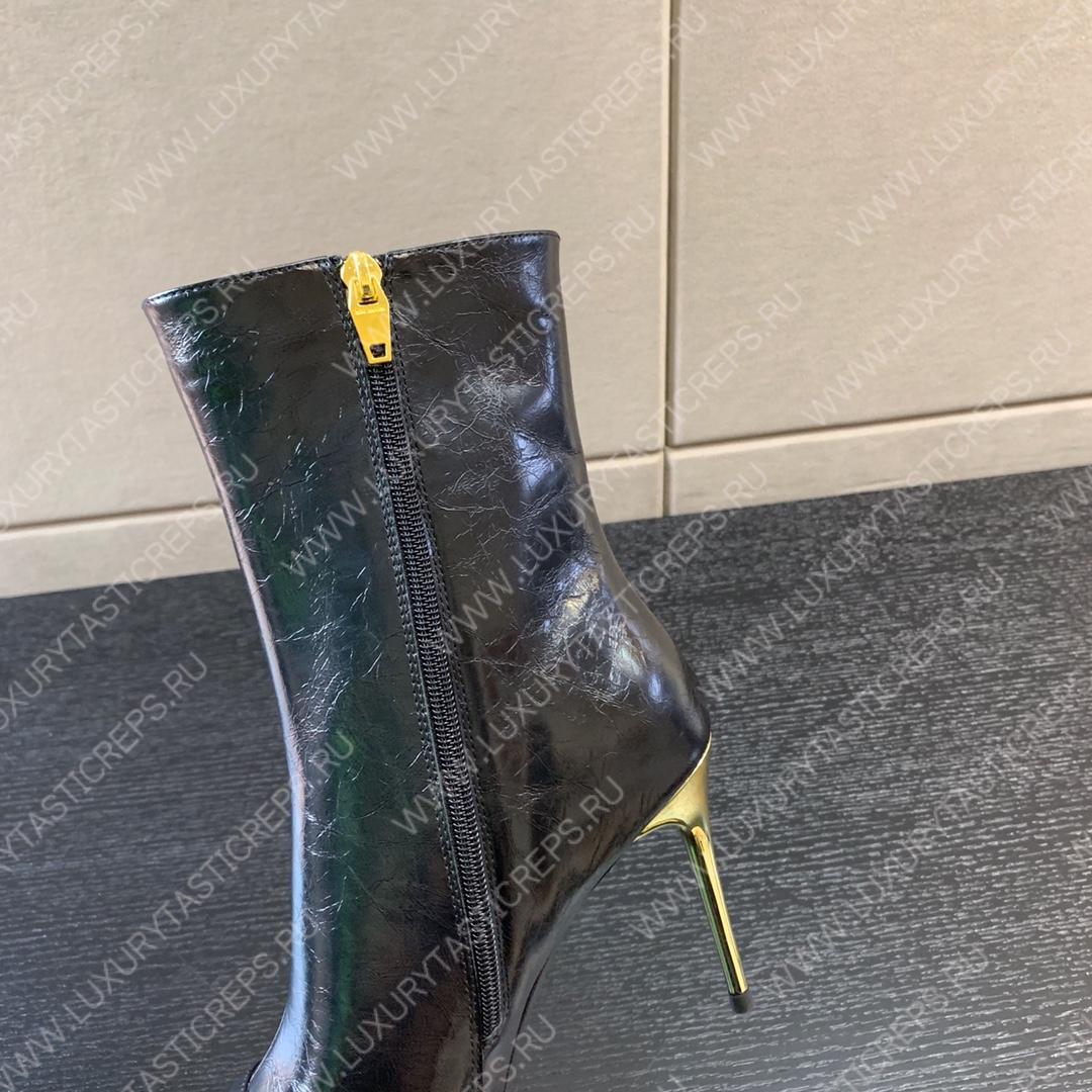 BALMAIN RONI ANKLE BOOTS BLACK YN1TA522LVIT