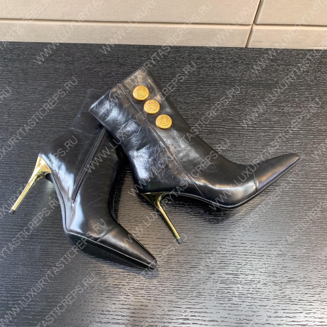 BALMAIN RONI ANKLE BOOTS BLACK YN1TA522LVIT