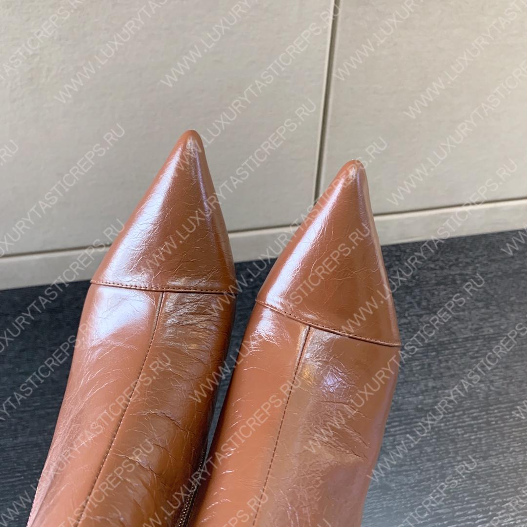 BALMAIN RONI ANKLE BOOTS BROWN YN1TA522LVIT