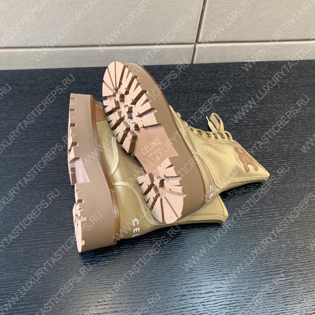 Ce**e bulky lace-up boot with triomphe cream 354657005c