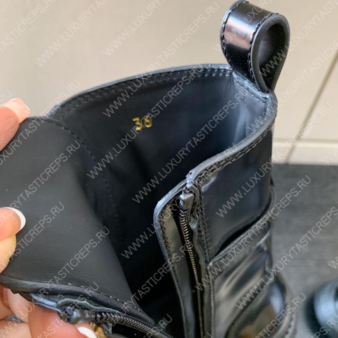 F**di leather biker boots black 8t8355