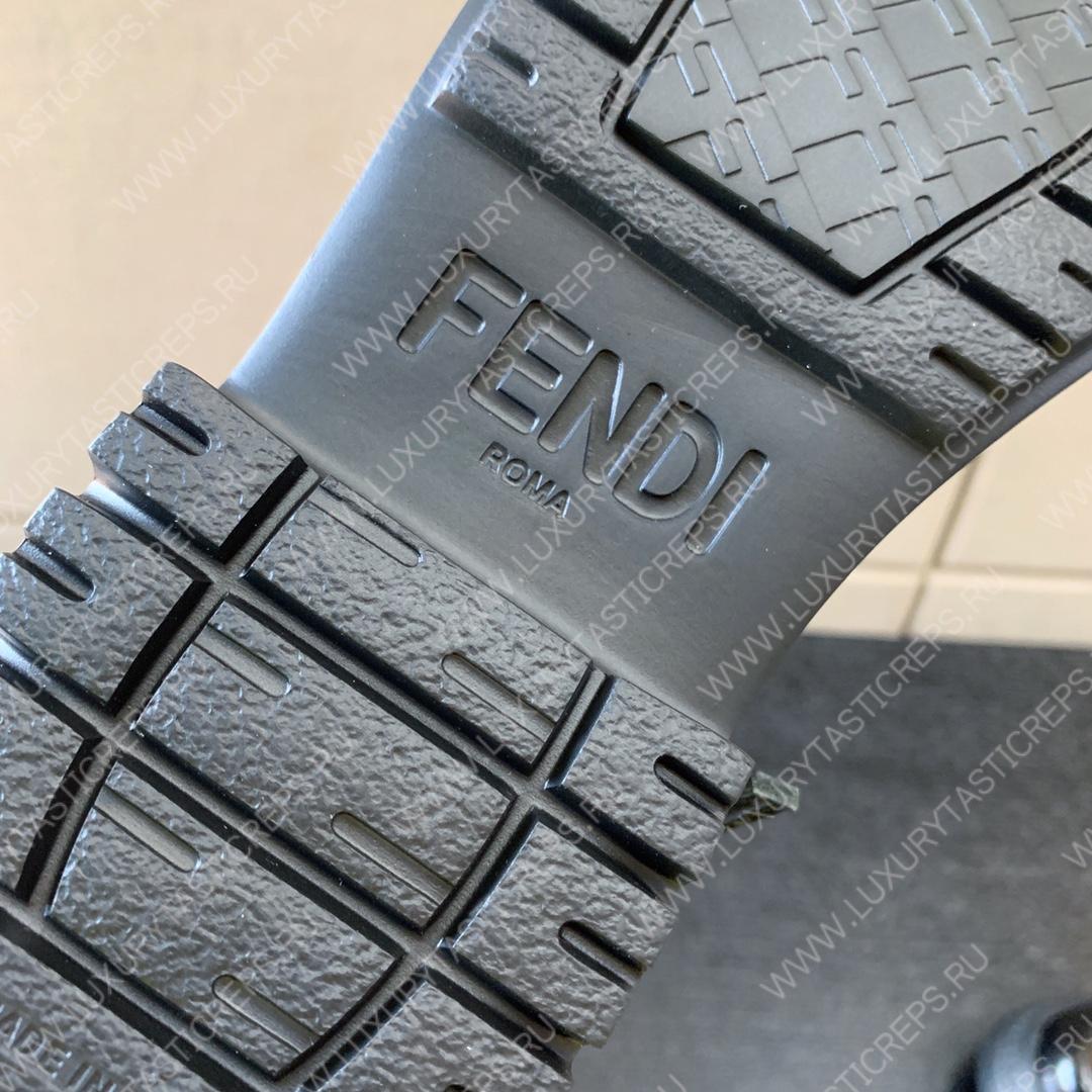 F**di leather biker boots black 8t8355