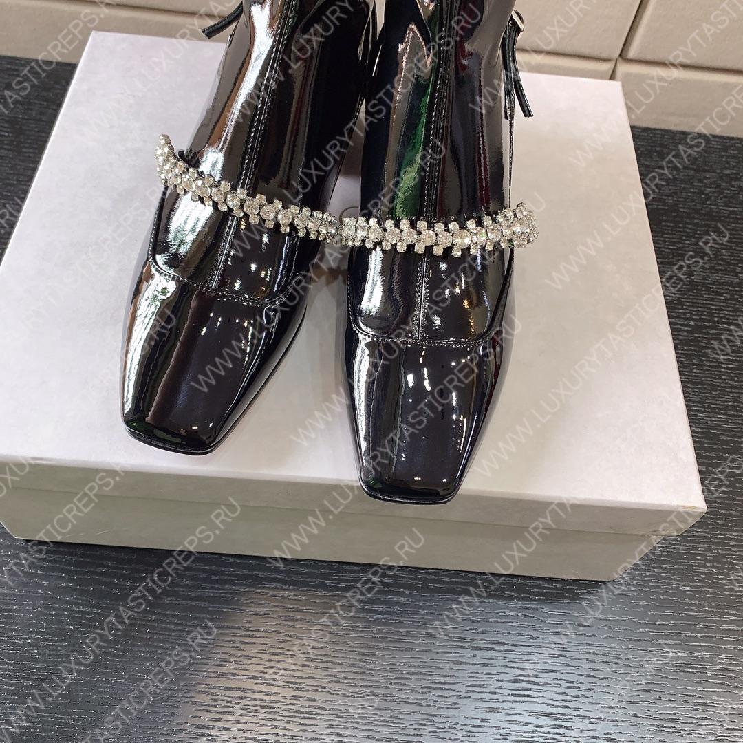 JIMMY CHOO CRUZ FLAT BOOTS BLACK CRUZFLATWQF