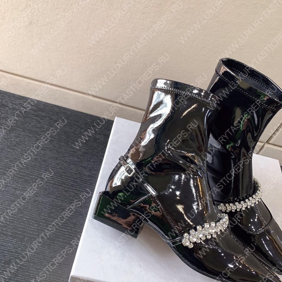 JIMMY CHOO CRUZ FLAT BOOTS BLACK CRUZFLATWQF